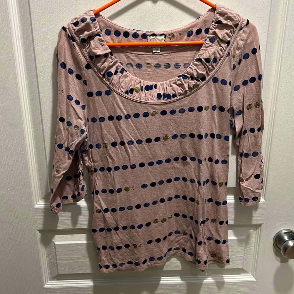 Pink anthropologie shirt